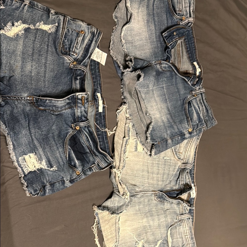 STS Blue Women's Jean Shorts - Dark and Light Blue